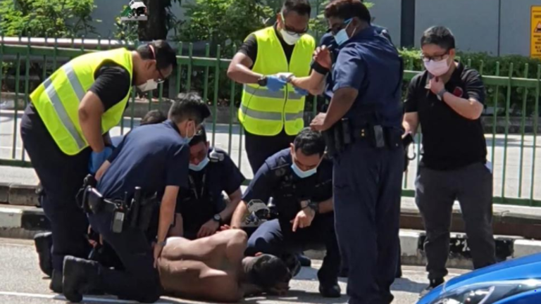 Man tasered by police arrested after scuffle on Esplanade Drive