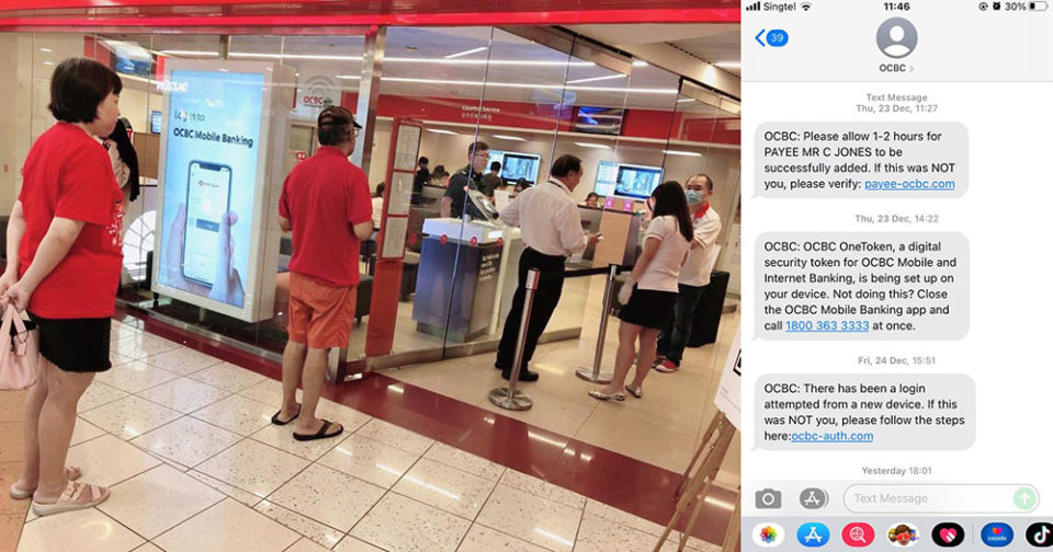 OCBC customers lost scams
