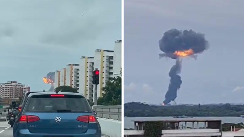 Fire at Pasir Gudang factory fireball seen Singapore