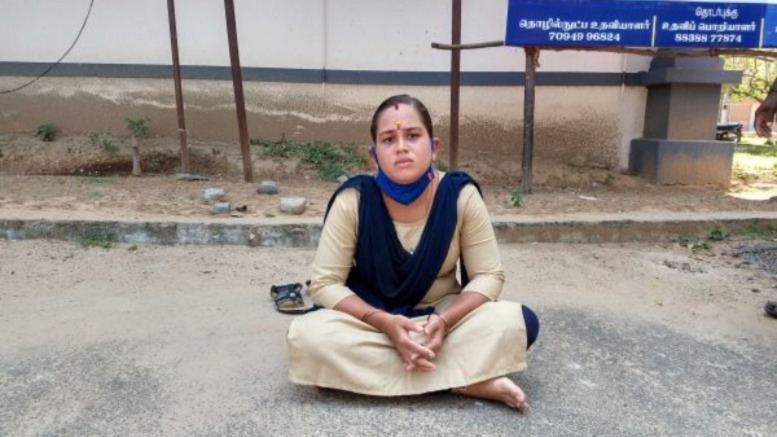 Vimala Devi sat on protest at Nagappatinam Collector Office seeking justice