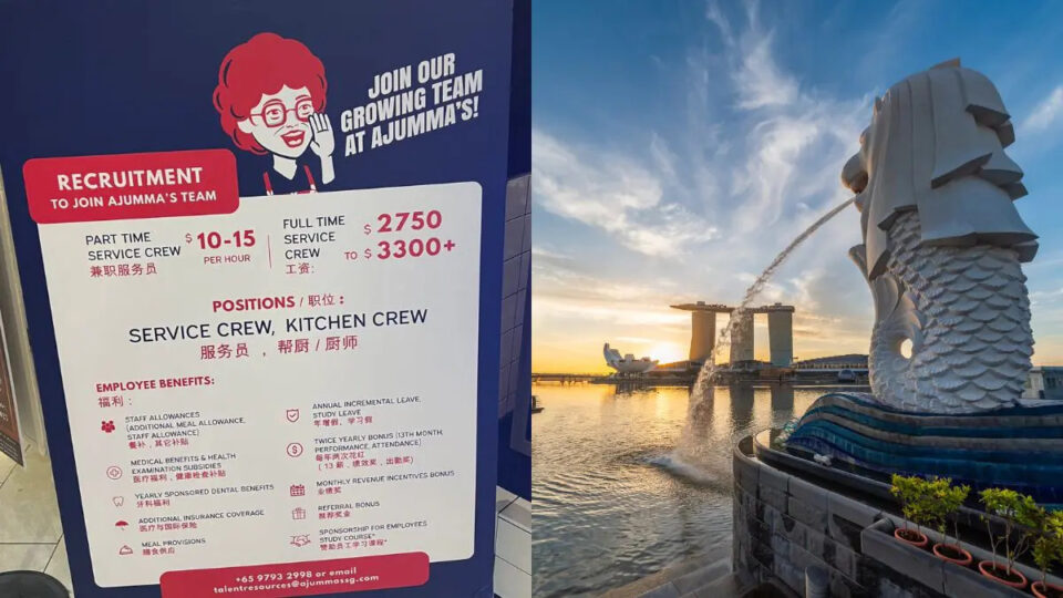 Singapore Restaurant Job Call poster viral